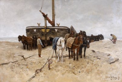Fishing Boat on the Beach by Anton Mauve